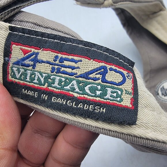 Pebble Beach Gray Golf Visor Hat Cap AHead Vintage Adjustable Casual Outdoors - Picture 5 of 7